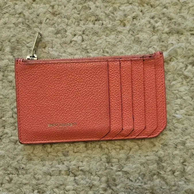[BUNJANG] Saint Laurent Pink Card Coin Wallet / 생로랑 카드 동전지갑 핑크