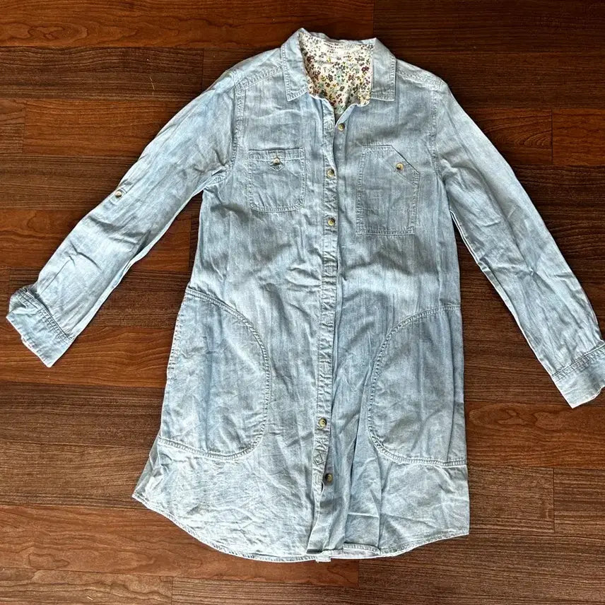 [BUNJANG] Denim Shirt Dress / 데님 셔츠원피스
