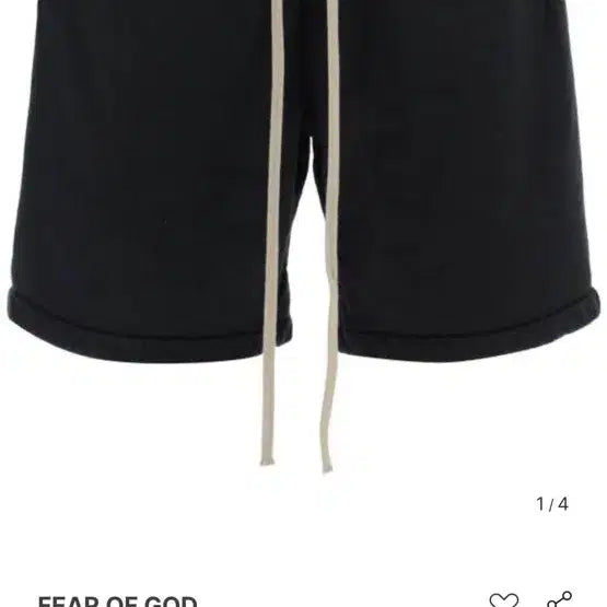 [BUNJANG] Fear of God 7th Relax Sweat Shorts / 피어오브갓 7th 릴렉스 스웻 쇼츠 반바지