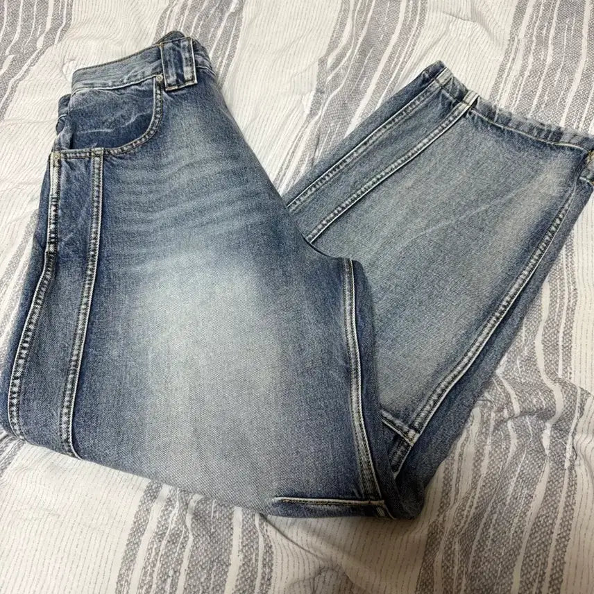 [BUNJANG] 9999Archive Technical Curved Denim Pants / (1) 9999아카이브 테크니컬 커브드 데님 팬츠