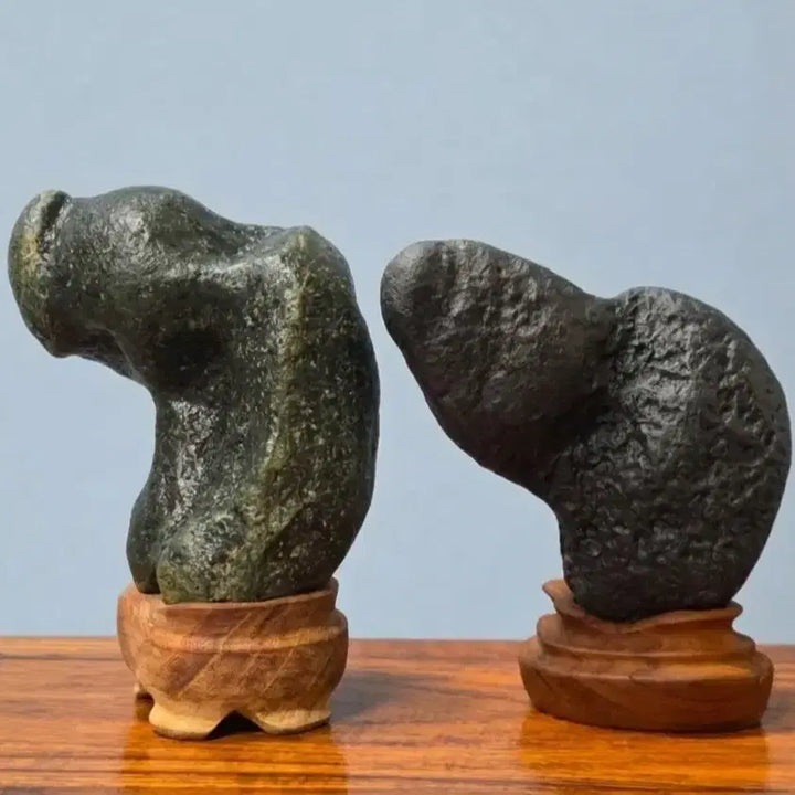 [BUNJANG] Set of 2 Phallic Stone Sculptures / 남근석 양석 수석2점 일괄