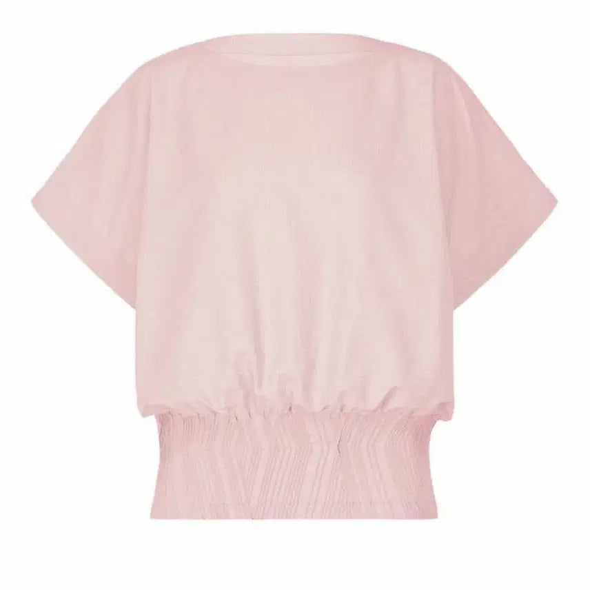 [BUNJANG] Issey Miyake A-POC Able Short Sleeve Top Light Pink / 이세이미야케 에이폭 에이블 반팔탑 라이트 핑크