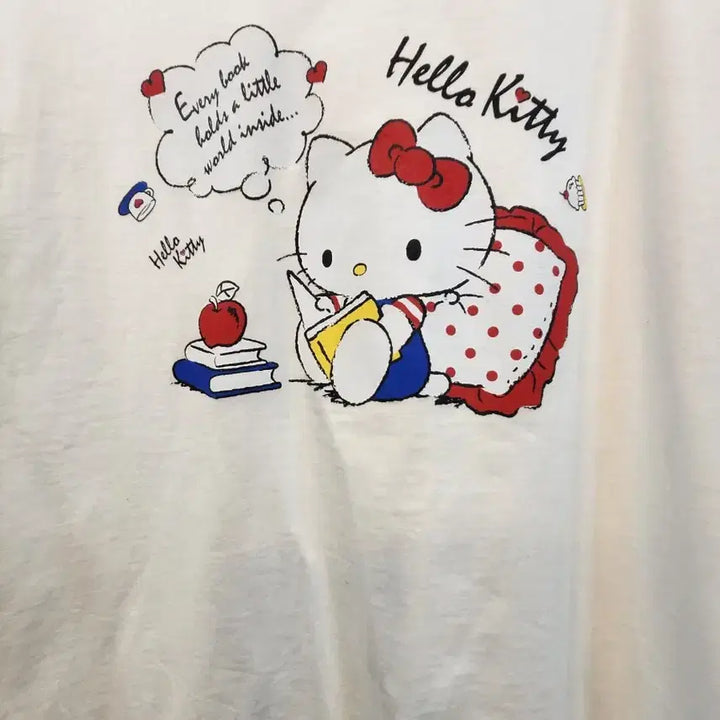 [BUNJANG] Hello Kitty Charm T-Shirt / 캐릭키링키티여름반팔티 (새상품)