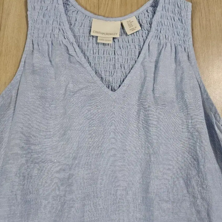 [BUNJANG] Cynthia Rowley 100% Linen Sleeveless Top M / 신시아 로리 린넨100% 민소매 상의 M