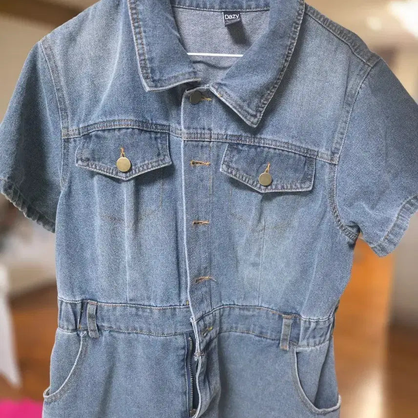 [BUNJANG] DAZY Denim Short Sleeve Dress / DAZY 데님 반팔 원피스