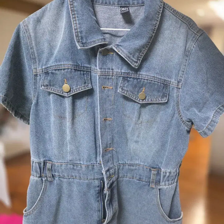 [BUNJANG] DAZY Denim Short Sleeve Dress / DAZY 데님 반팔 원피스
