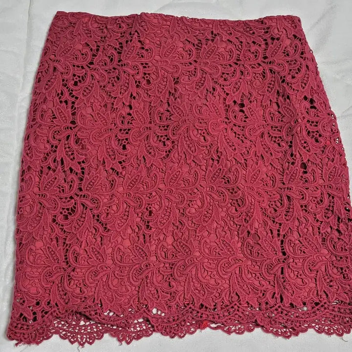 [BUNJANG] Answer Lace Skirt Burgundy M / Answer 레이스 스커트