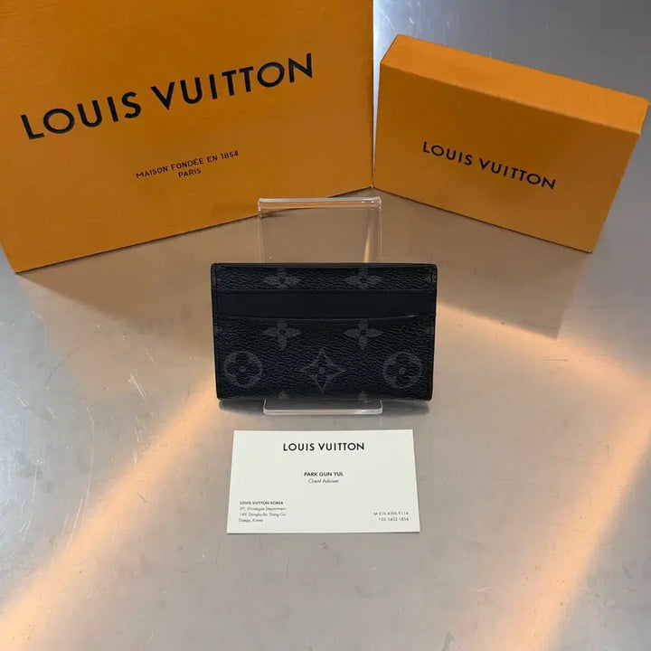 [BUNJANG] Louis Vuitton Monogram Card Holder Black / 루이비통 모노그램 카드지갑 블랙