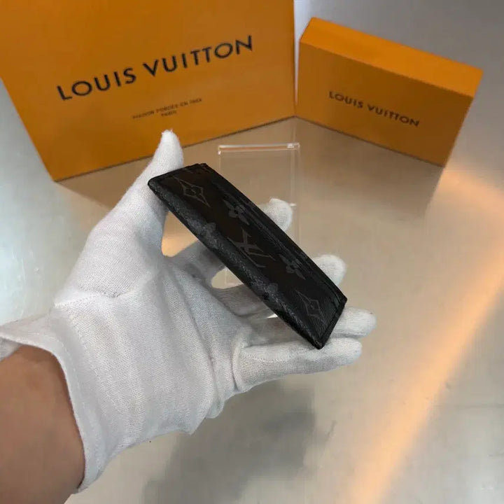 [BUNJANG] Louis Vuitton Monogram Card Holder Black / 루이비통 모노그램 카드지갑 블랙