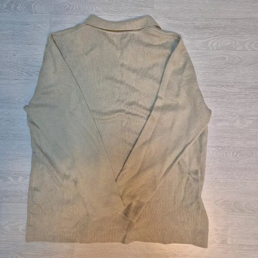 [BUNJANG] SPAO Long Sleeve Collar Knit Beige L / 스파오 긴팔 카라 니트팝니다.