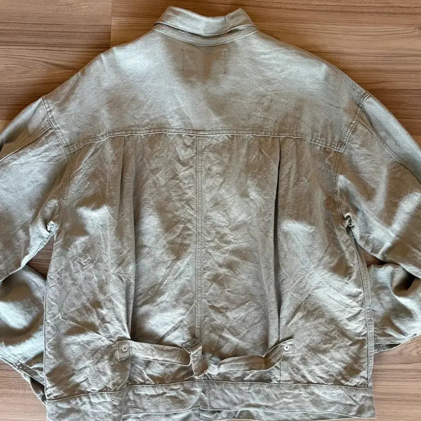 [BUNJANG] SEVEN BY SEVEN 1st Linen Trucker Jacket / [M] 세븐바이세븐 린넨 1st 트러커자켓