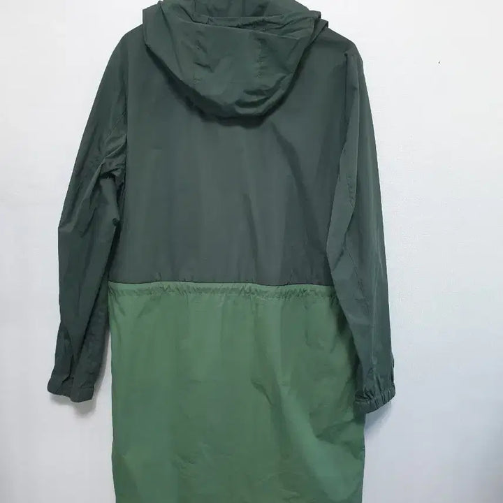 [BUNJANG] LACOSTE Colorblock Hooded Long Windbreaker Jumper Size 38 / LACOSTE 배색 그린 후드 롱 바람막이 점퍼 38