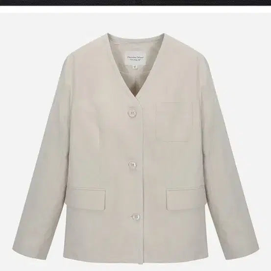 [BUNJANG] Thursday Island Lapel-less Trimming Jacket / 써스데이아일랜드 노카라트리밍자켓