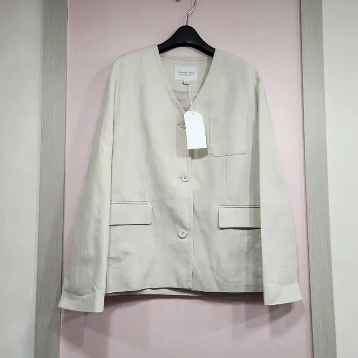 [BUNJANG] Thursday Island Lapel-less Trimming Jacket / 써스데이아일랜드 노카라트리밍자켓