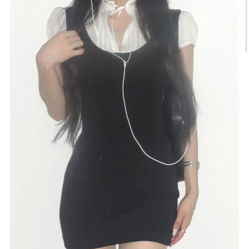 [SOLD OUT] 엔젤넘버555 걸후드 원피스 Eternal girlhood dress