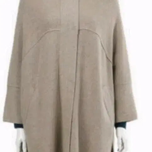 [BUNJANG] KEITH Beige Hooded Batwing Knit Cardigan / KEITH 키이스 베이지 니트 가디건