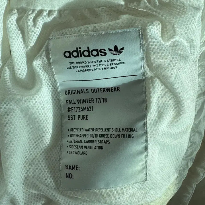[BUNJANG] Adidas Ivory Padded Jacket / 아디다스 아이보리 패딩