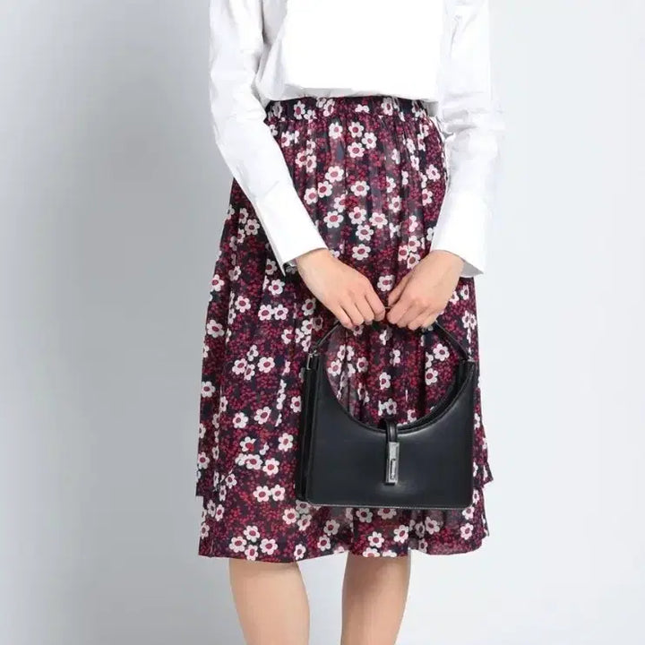 [BUNJANG] Comme des Garçons Floral Print A-Line Skirt / 꼼데가르송 스커트