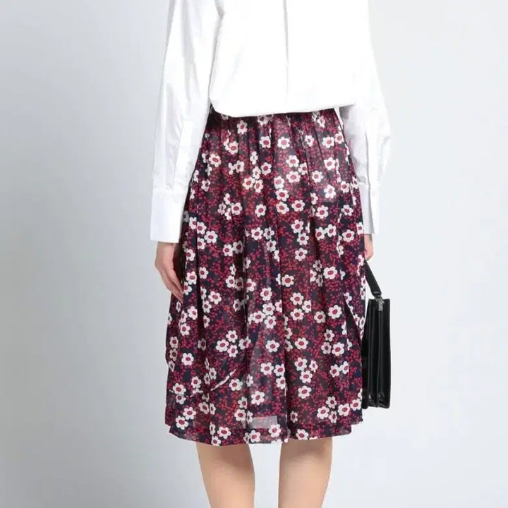 [BUNJANG] Comme des Garçons Floral Print A-Line Skirt / 꼼데가르송 스커트