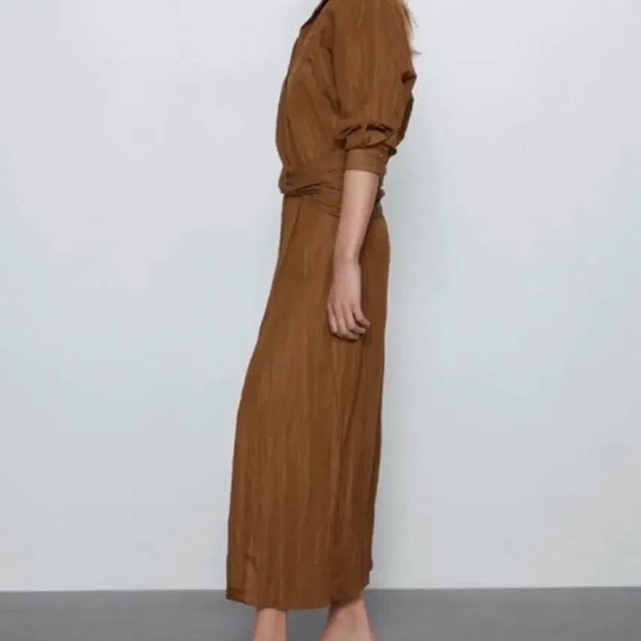 [BUNJANG] ZARA Drape Maxi Dress / 자라 드레이프 맥시 원피스