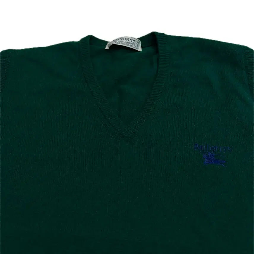 [BUNJANG] Burberry Green Knit Vest Men&