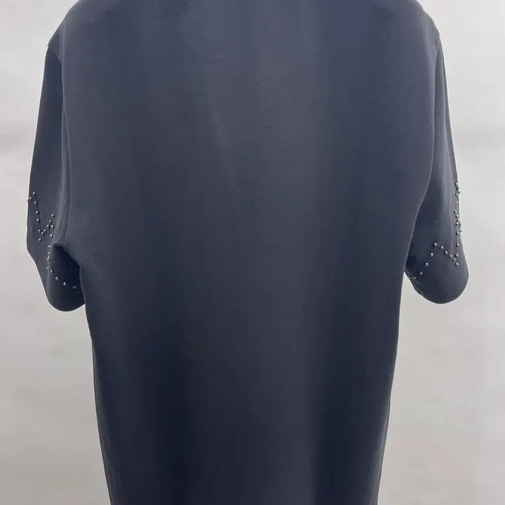 [BUNJANG] System Homme Black Oversized Studded Short-Sleeve T-Shirt / 시스템옴므 블랙 오버핏 반팔티