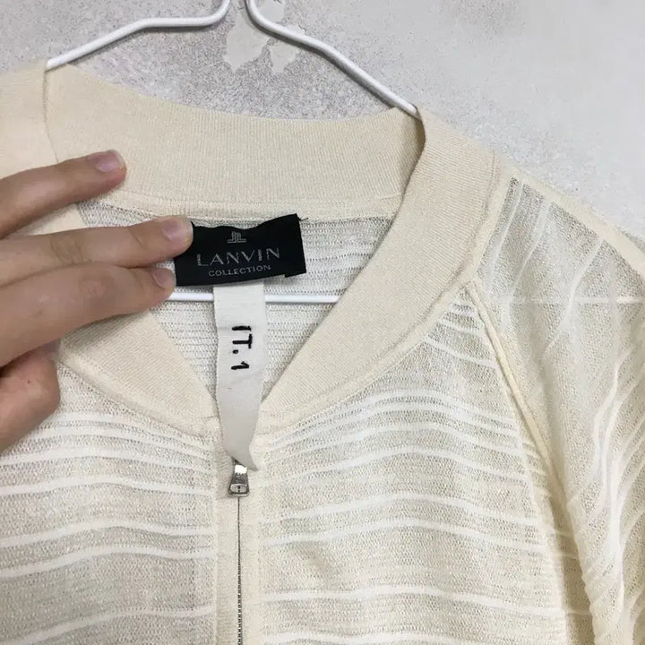 [BUNJANG] Lanvin See-through Knit Zip-up / 랑방 시스루 여름 니트 집업 F