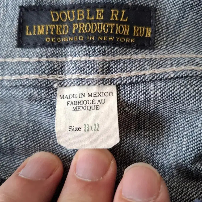 [BUNJANG] RRL Double Knee Carpenter Work Denim Pants (33/32) / 33/32 RRL 더블알엘 리미티드에디션 더블니 카펜터 워크 데님 팬츠