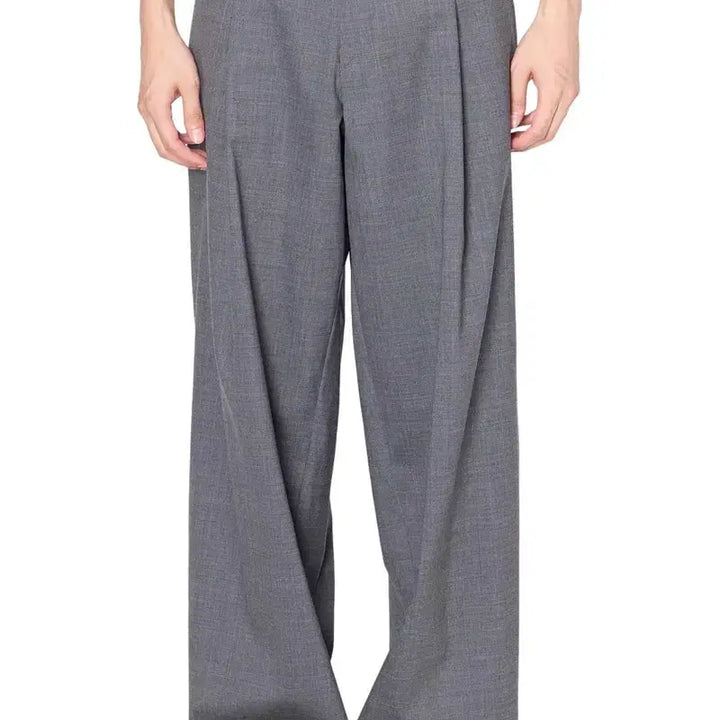 [BUNJANG] Kolor Gray Wool Blend Relaxed Fit Slacks / [2] 컬러 kolor 그레이 슬랙스