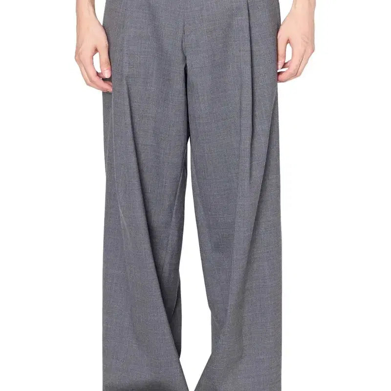 [BUNJANG] Kolor Gray Wool Blend Relaxed Fit Slacks / [2] 컬러 kolor 그레이 슬랙스