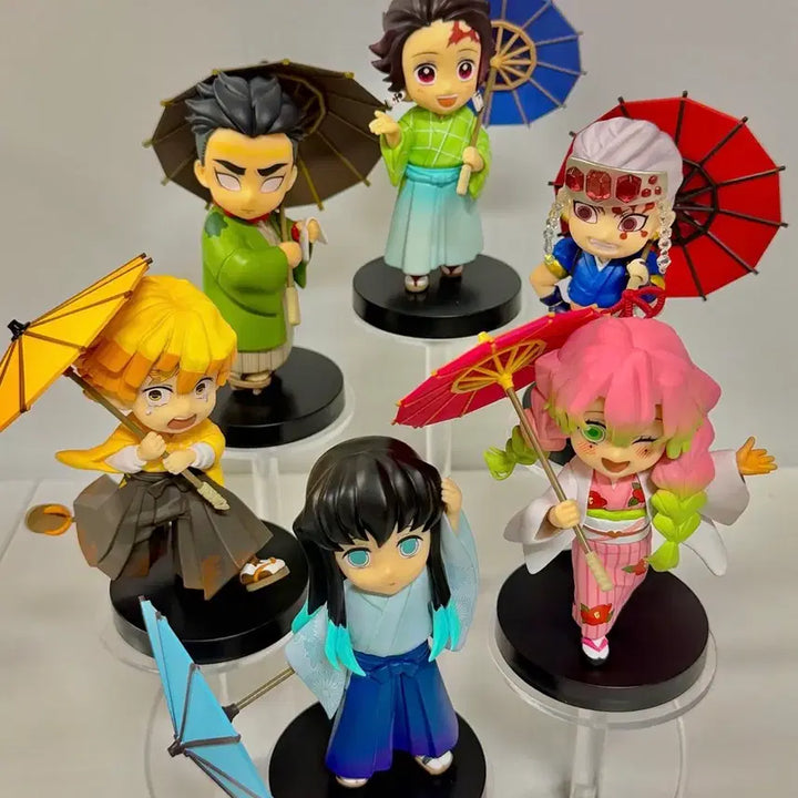 [BUNJANG] Demon Slayer Rainy Season Figure Full Set Bundle Unsealed / 귀멸의칼날 장마 피규어 풀세트 일괄 미개봉
