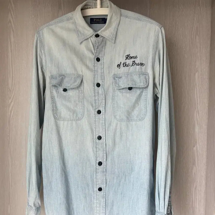 [SOLD OUT] 폴로 랄프로렌 샴브레이 자수 워크셔츠 s