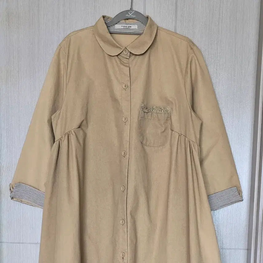 [BUNJANG] Two Story Genie Trench Coat / Long Dress / 77~88/투스토리지니 트렌치코트(바바리) 겸 롱 원피스