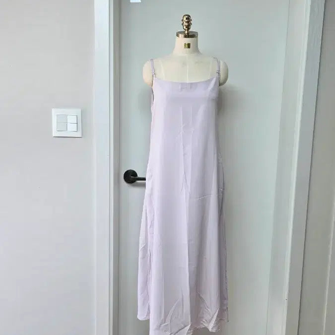 [BUNJANG] Lavender Tone Long Slip Dress / 라벤더 톤 롱 슬립 원피스