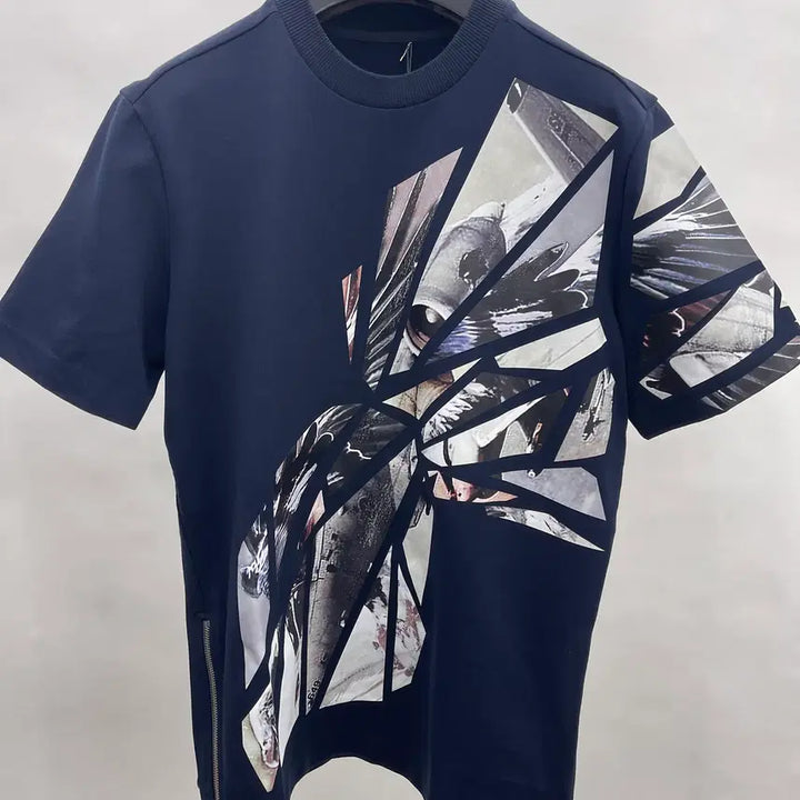 [BUNJANG] System Homme Graphic Oversized Short-Sleeve T-Shirt / 시스템옴므 오버핏 원포인트 반팔티셔츠