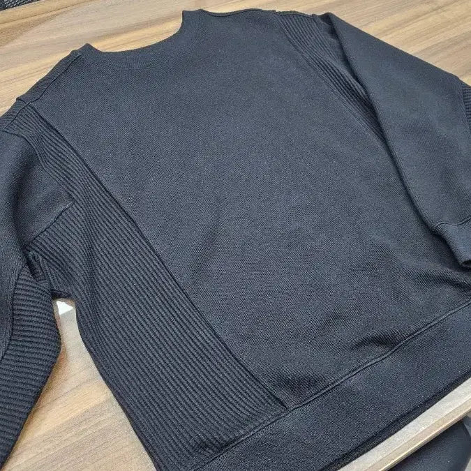 [BUNJANG] System Homme Black Sweatshirt Knit (Size 100-105) / 시스템옴므 블랙 맨투맨 니트 100~105