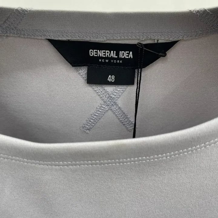 [BUNJANG] General Idea Leather Mix Oversized Short Sleeve T-Shirt / 제너럴 아이디어 오버핏반팔티