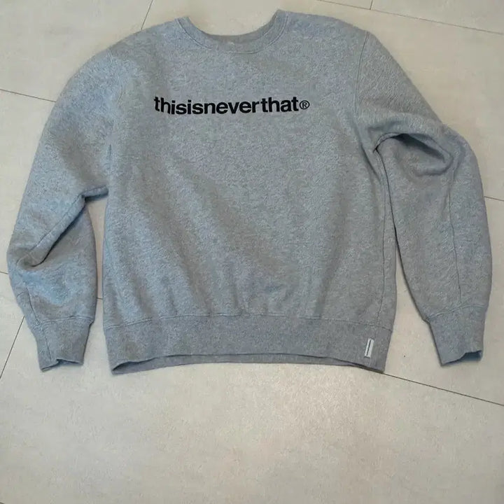 [BUNJANG] thisisneverthat Grey Sweatshirt T-Shirt Size S / 디스이즈네버댓 s 회색 맨투맨 티셔츠