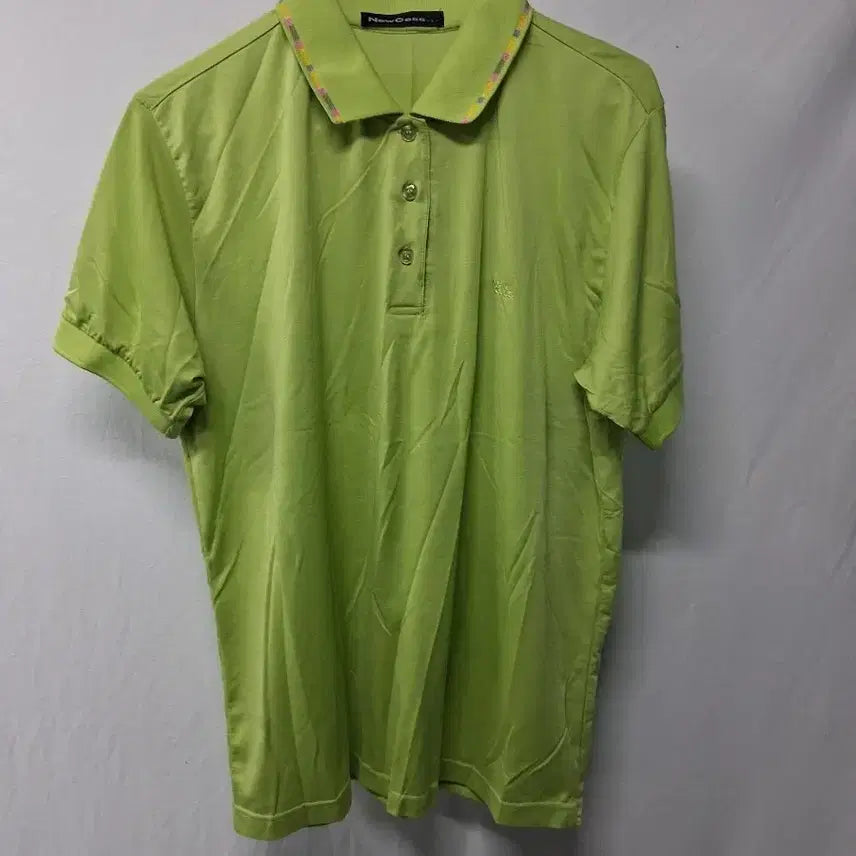 [BUNJANG] New Case Short Sleeve Polo Shirt Green / New Case 반팔 카라티 연두색 외 개당