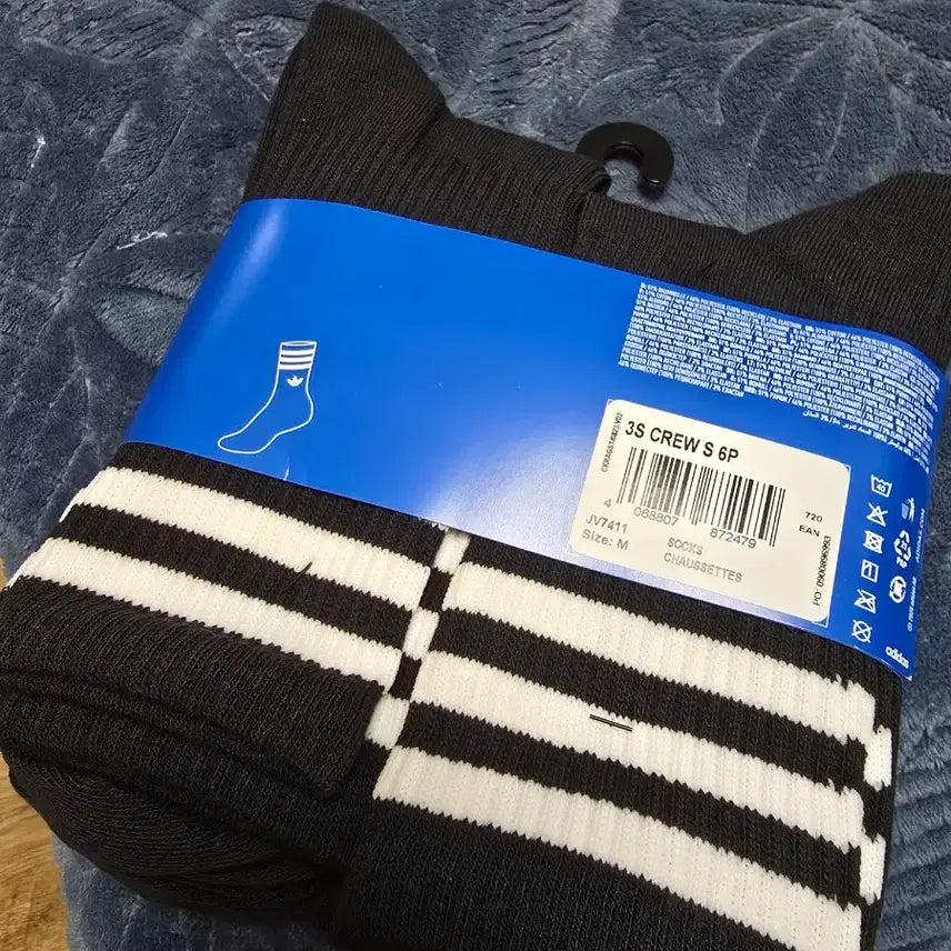 [BUNJANG] Adidas 3S Crew Socks 6P (JV7411) / 아디다스 3S 크루 삭스 6P JV7411 판매합니다