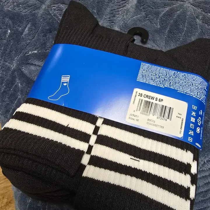 [BUNJANG] Adidas 3S Crew Socks 6P (JV7411) / 아디다스 3S 크루 삭스 6P JV7411 판매합니다