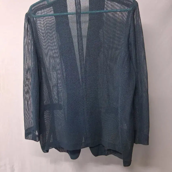 [BUNJANG] See-Through Linen Jacket Emerald Size 77 / 시스루 린넨 자켓 에메랄드 77