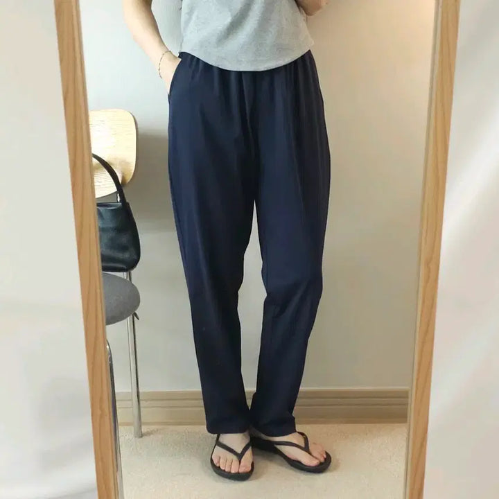 [BUNJANG] VITADO Banding Nylon Cool Pants Navy Semi-Baggy / (L/새상품)VITADO 밴딩 나일론 쿨 팬츠 네이비 세미배기