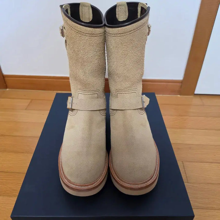 [BUNJANG] Mushmans Engineer Boots Sand Beige Roughout Leather 280 / 머쉬맨 엔지니어 부츠 샌드 베이지 러프아웃 280