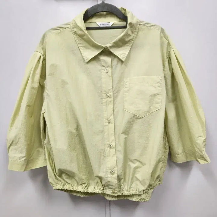 [BUNJANG] LA BELLE Green Volume Sleeve Shirt / 가격내림)LA BELLE 라벨르 연두색 볼륨소매 셔츠free(~66)