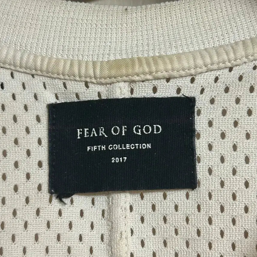 [BUNJANG] Fear of God 5th Collection Black Mesh Sleeveless T-Shirt / 피어오브갓 5th 블랙  메쉬 민소매 티셔츠