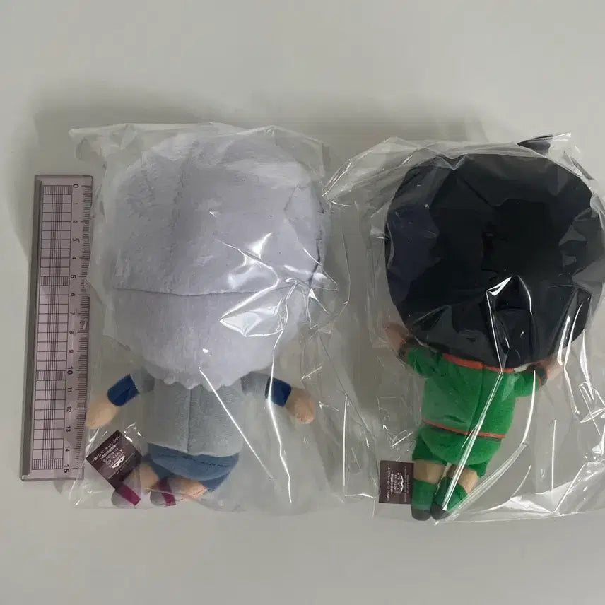 [BUNJANG] Hunter x Hunter Gon &amp; Killua Classic Ku Ji Plush Set / 헌터헌터 헌헌 곤, 키르아 고전쿠지 누이 세트판매