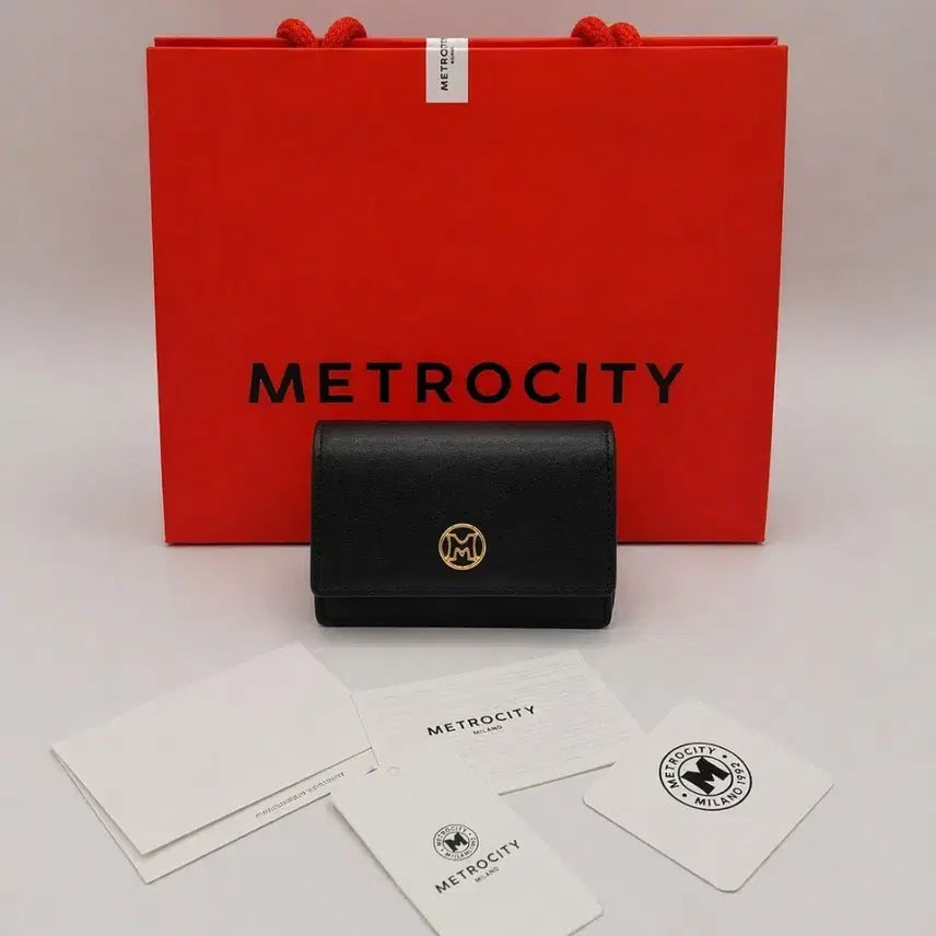 [BUNJANG] Met Citti Black Mini Bag Card Wallet / 메트로시티 (새상품) 블랙 미니백 카드지갑 체인지갑