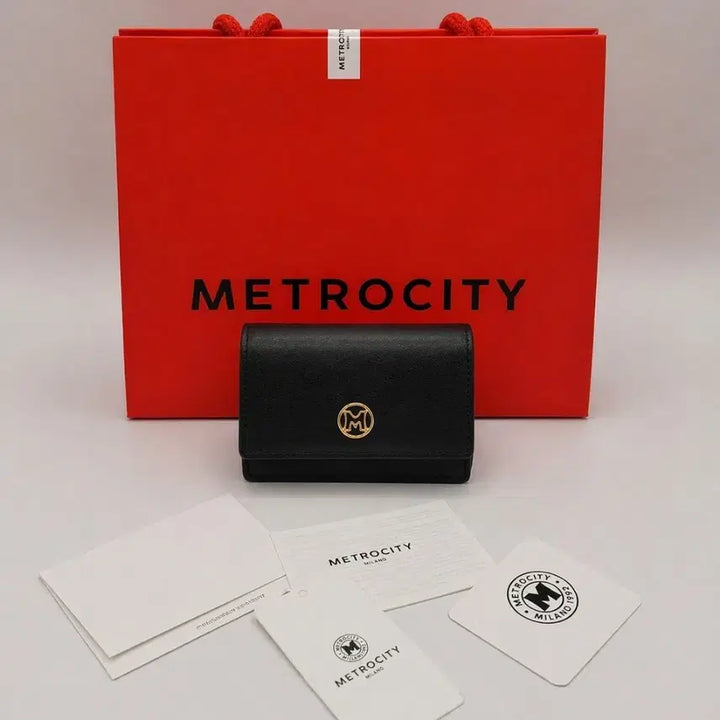 [BUNJANG] Met Citti Black Mini Bag Card Wallet / 메트로시티 (새상품) 블랙 미니백 카드지갑 체인지갑