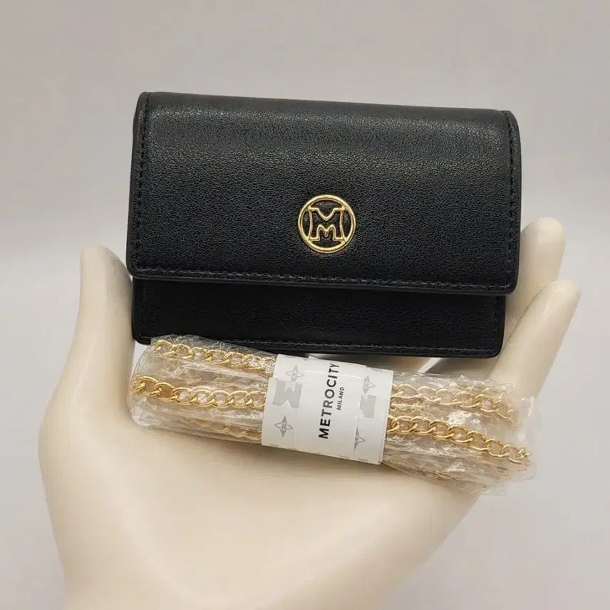 [BUNJANG] Met Citti Black Mini Bag Card Wallet / 메트로시티 (새상품) 블랙 미니백 카드지갑 체인지갑